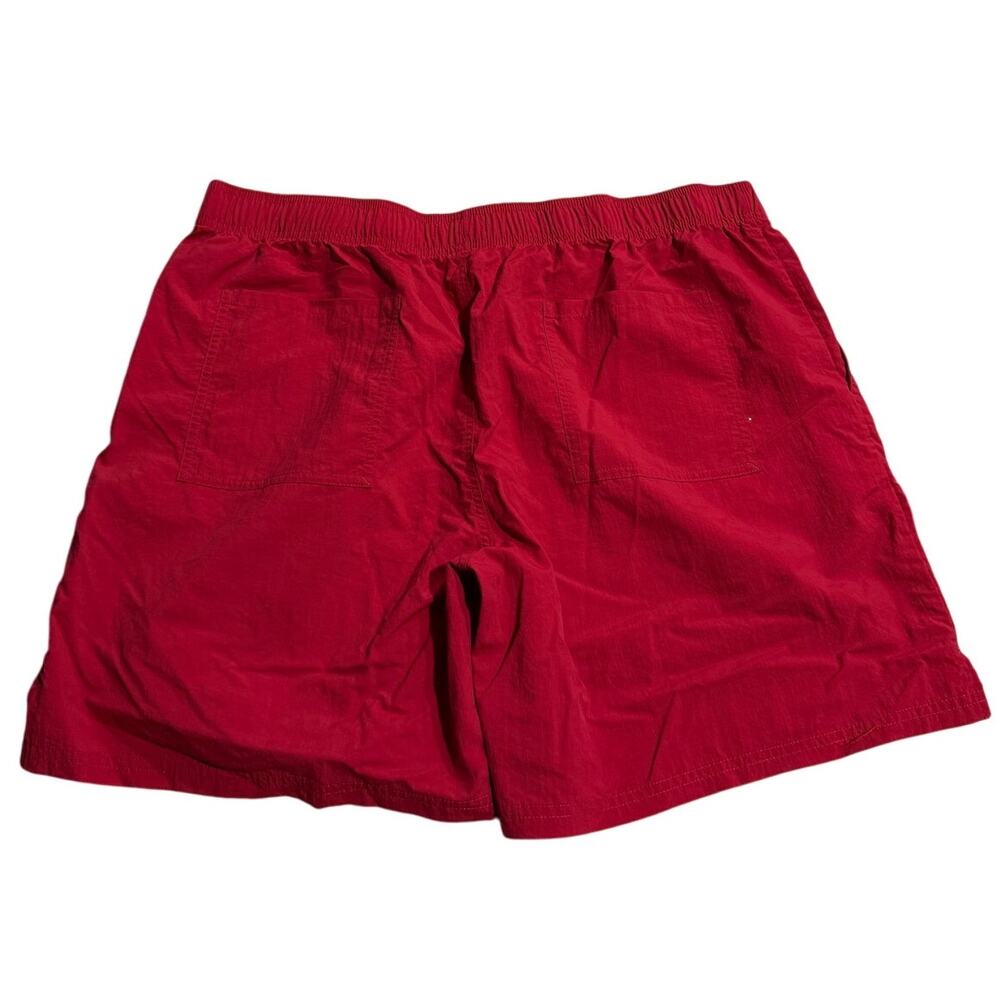 Abound Swim Trunks Shorts Suit Pockets 6.5" Inseam Mens Size 2XL Red 100% Nylon